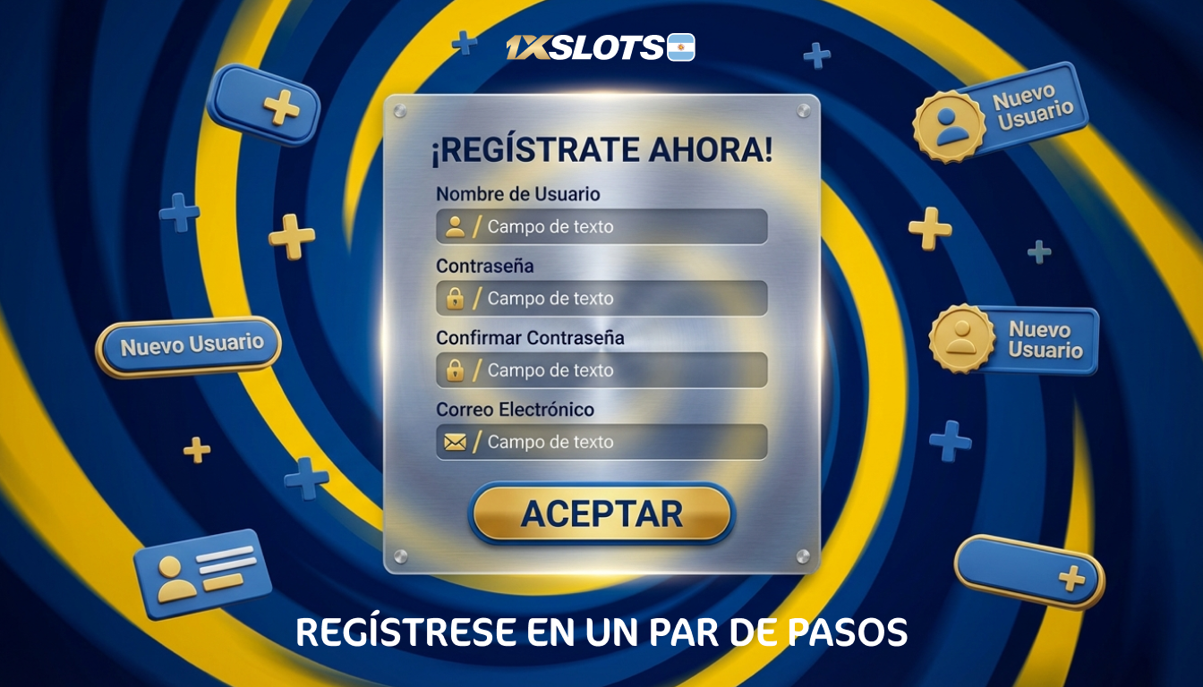 regístrese rápidamente con 1xslots Argentina